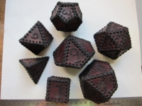 Dice : 7die 2.5inch leather etsy