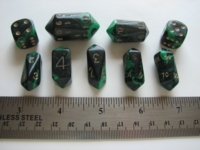 Dice : 7die CC crystal oblivion green