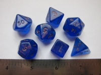 Dice : 7die CC fire opal blue