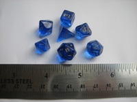 Dice : 7die CC mini translucent blule