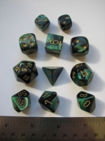 Dice : 7die CHX gemini black green