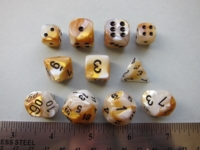 Dice : 7die CHX gemini gold white