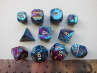 Dice : 7die CHX gemini purple teal