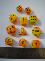 Dice : 7die CHX gemini yellow orange