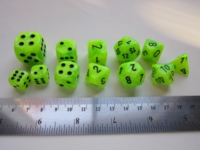 Dice : 7die CHX vortex bright green