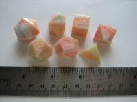 Dice : 7die Chessex circus unpolished