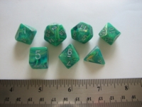 Dice : 7die Chessex lustrous green