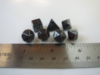 Dice : 7die DS 12mm hematite