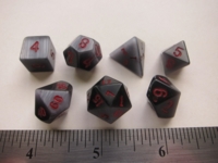 Dice : 7die DS black cats eye