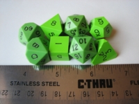 Dice : 7die Gamescience limegreen