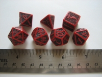 Dice : 7die QA allover skully red