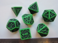 Dice : 7die QW celtic3d green