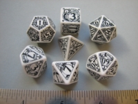 Dice : 7die QW steampunk white