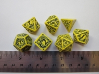 Dice : 7die QW steampunk yellow