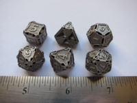 Dice : 7die SW CW detailed stainless
