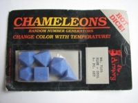 Dice : 7die blue chameleons