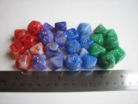 Dice : 7die chessex mystic