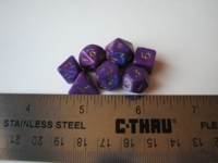 Dice : 7die mini purple otherworld