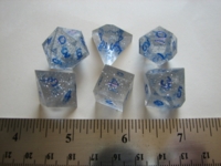 Dice : 7die precision silver glitter