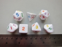 Dice : 7die rainbow numbers