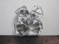 Dice : d10 CC d10 d100 d1000 d10000 translucent