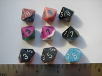 Dice : d10 CHX bicolor GenCon10