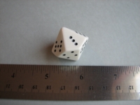Dice : d10 CHX pipped white