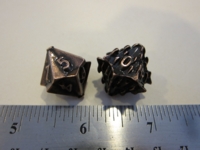 Dice : d10 Irondie Ztark Death copper