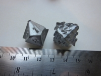 Dice : d10 Irondie silver