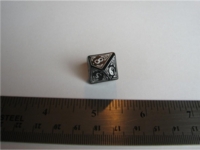 Dice : d10 QW blackwhite yinyang