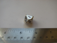 Dice : d10 sterling silver