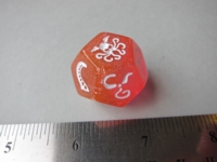 Dice : d12 SJ Cthulhu pink glitter