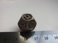 Dice : d12 SW Dizingof Hebrew bronze