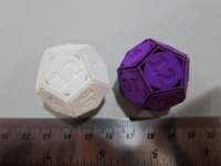 Dice : d12 SW GairBear66 springs white purple