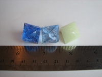 Dice : d14 GSci blue ltblue GID