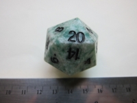 Dice : d20 35mm CC aventurine