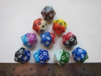 Dice : d20 CHX bicolor GenCon10