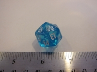 Dice : d20 MTG copy Lotus translucent aqua