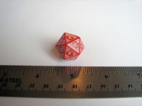 Dice : d20 QW red mystic