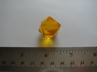 Dice : d24 translucent yellow