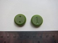 Dice : d2 Ace nylon green