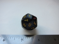 Dice : d30 alphabet black