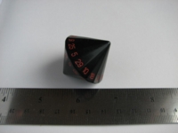 Dice : d34 black red