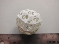 Dice : d50 SW Friz white glass