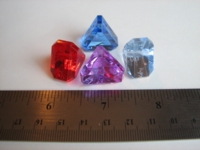 Dice : d5 GS red blue purple lt blue