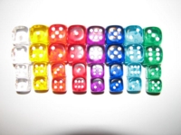 Dice : d616mm12mmchessextranslucent