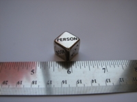Dice : d6 0.5inch metal charades categories
