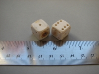 Dice : d6 0p5inch deer antler