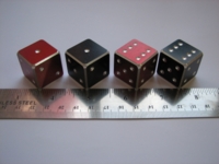 Dice : d6 0p92inch anodized aluminum