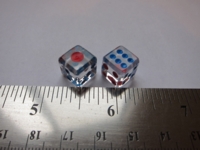 Dice : d6 10mm white quartz